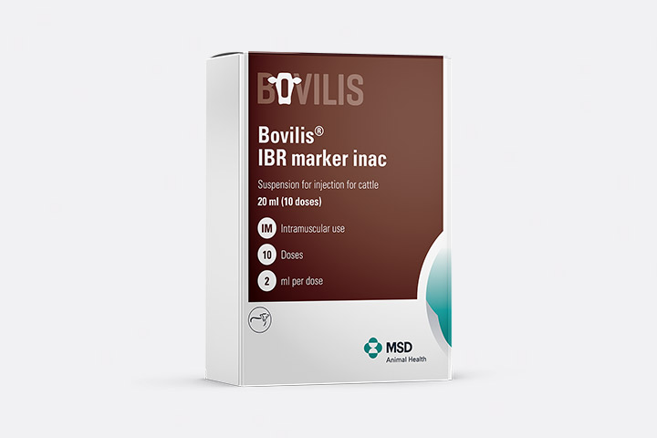 Bovilis IBR marker inac product packaging shoot